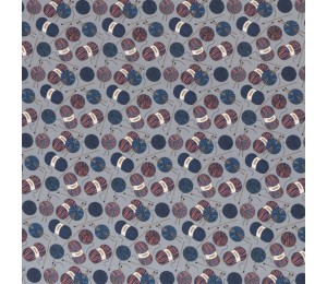 Baumwolle - Wolle Stricken blau grau